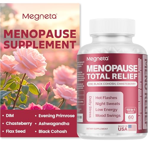 Image of Menopause Supplements for Women- Black Cohosh for Menopause Hot Flashes, Female Hormone Balance, Night Sweats， Mood Swings & Sleep Support with DIM & Chasteberry Potent Extract, 60 Capsules