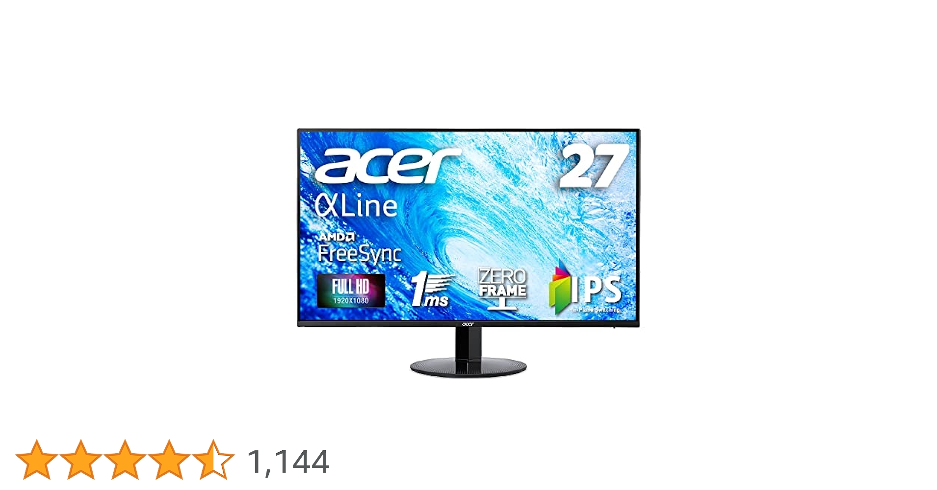 ★美品★2022年製★acer 液晶モニター　27型　SA271bmix Amazon.co.jp: Acer モニター AlphaLine SA271bmix 27インチ IPS