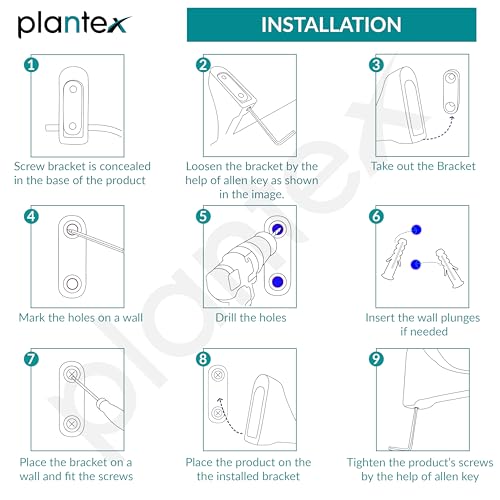 Image of Plantex Brass Robe Hook for Bathroom /Hooks for Clothes Hanging /Wall Hanging Hook /Cloth Hanger for Wall /Bathroom Accessories (Chrome)