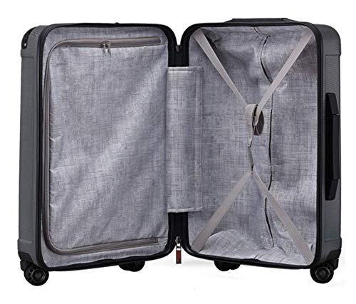Bagage Uitbreidbaar Mode Zakelijke Trolley Koffer ABS + PC Materiaal Decoratief Riemslot Geschikt voor Zakenreizen, Zilver, 29"(Zilver 29) - Image 3