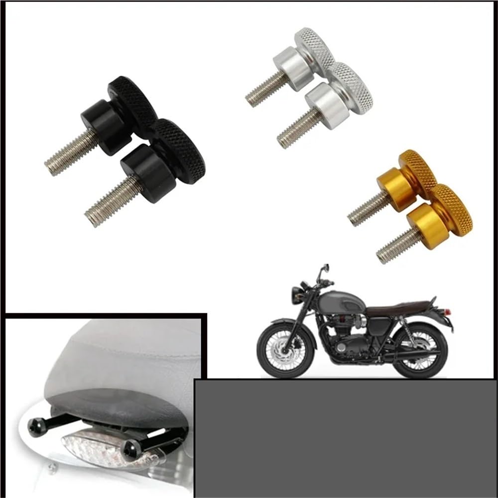 Części motocyklowe pasujące do śrub siedzenia Triumph Quick Release(Black)