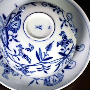 Amazon | マイセン(Meissen) ブルーオニオン 湯呑み＆ソーサー