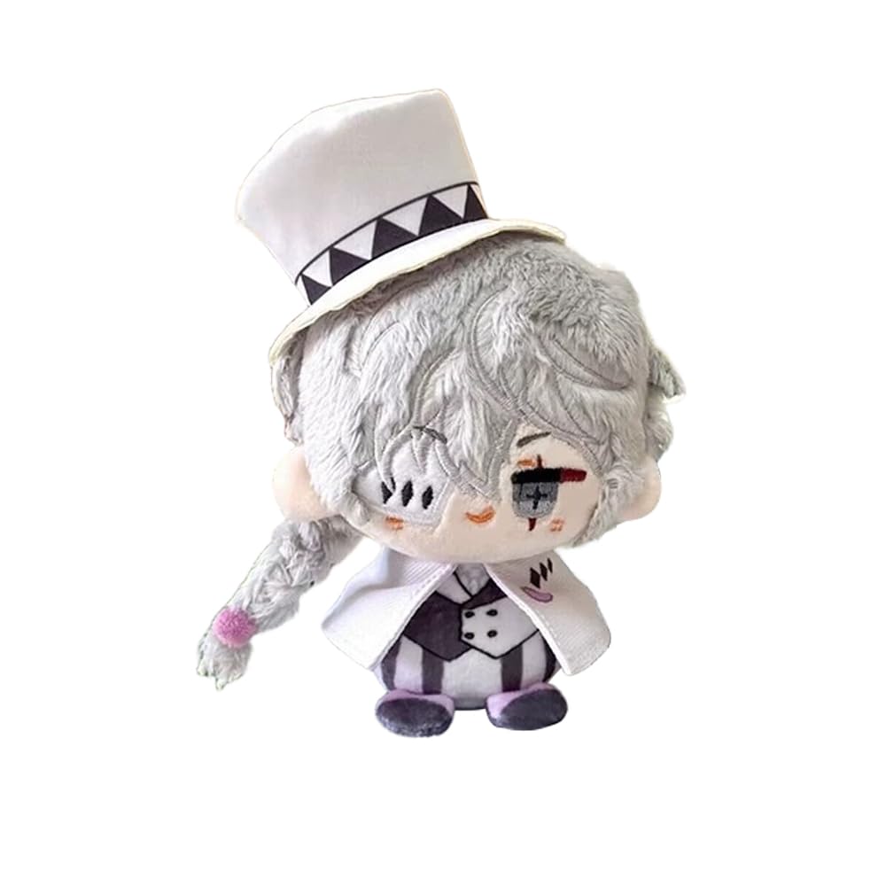 Zhongkaihua 12CM Nikolai Gogol Plush Pendant Pillow Suehiro Tecchou Anime Pillow Cushion Stuffed PP Cotton Car Bag Home Keychain Decoration Pendant For Fans