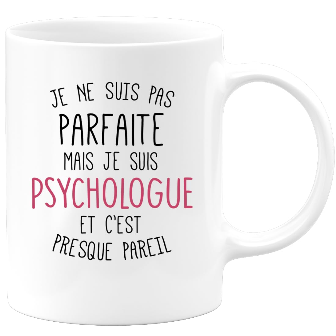 Café-Croissant - Mug Personnalisé Tasse Cadeau Femme Original Humour