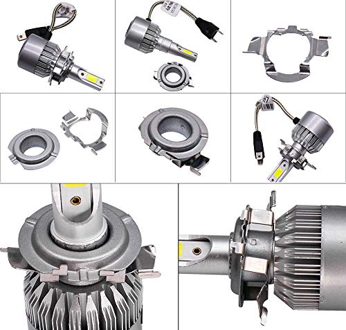 2Pcs H7 Led Headlight Bulb Adapter Holder Socket Base Retainer Clip For Vw/Audi/Mercedes-Benz/Bmw/Hyundai/Buick/Nissan #TOP2