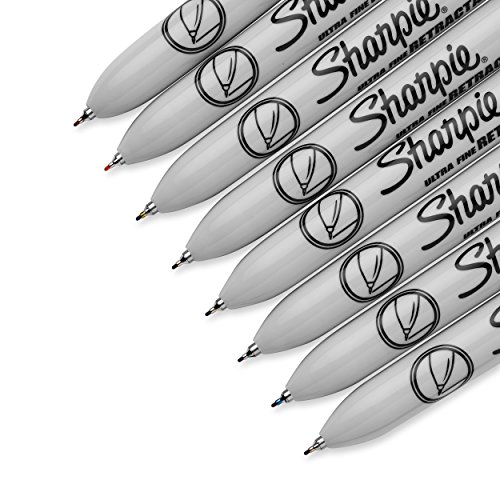 Sharpie Retractable Permanent Markers, Ultra Fine Point, 8 Count - image 3