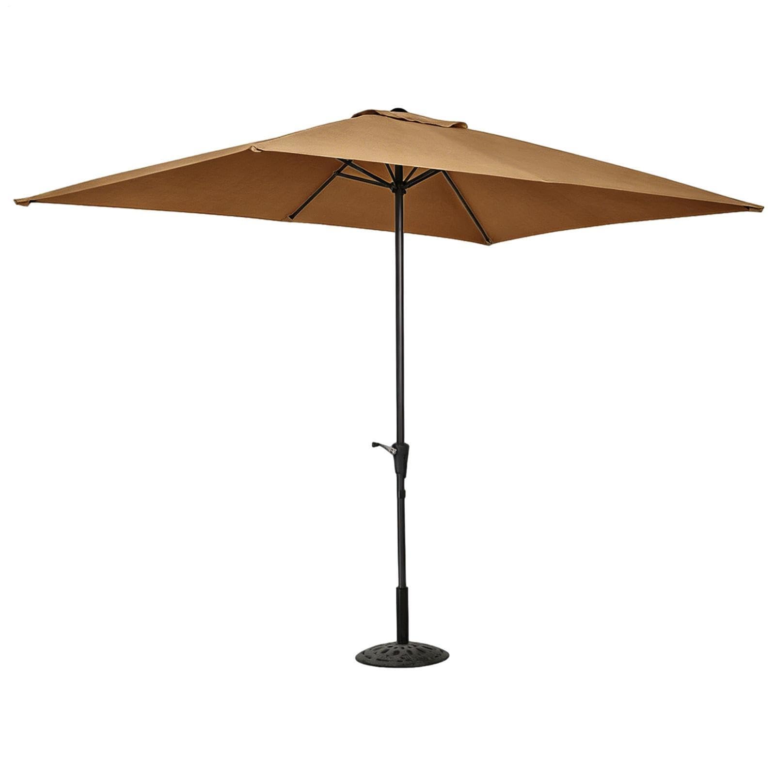 Copertura di ricambio per ombrellone da 200 x 300 cm, resistente ai raggi | Tessuto di ricambio per ombrellone da terrazza, per giardino, terrazza, mercato, baia, barbecue, parchi, campeggio, picnic