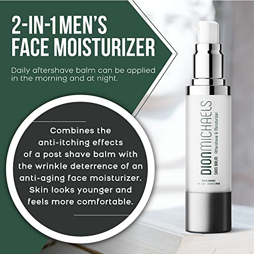 Dion Michaels Shaving Cream & After Shave Set | Grooming Cream | Face Cleanser | Skin Balm | Aftershave Lotion | Soften And Moisturize With Aloe, Shea Butter, Oats And Argan Oil (Pack Of 2) #TOP4