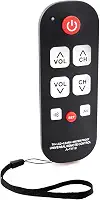 FurnyQuaint Controle Remoto Universal de TV à Prova D'água com Botões Grandes e Brilhantes para Idosos, Compatível com Smart TVs e TVs Principais