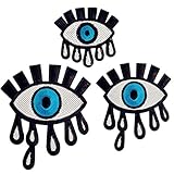 3 Pcs Sequins Embroidered Sexy Eye Patch Clothes Stickers Bag Sew Iron Patches On Applique DIY Label Apparel Sewing Clothing