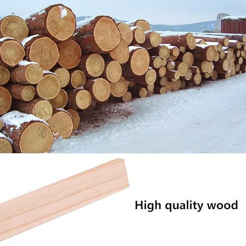 HAOBIN bastelholz klötzchen Holzbausteine bastelklötzchen Hölzchen 100x20x7 mm holzklötze Holzleiste Holzstäbchen basteln Holz für Heimwerkerprojekte und Deko,Bau und Vertäfelung (30)