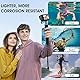 REYGEAK Wasserdichter schwimmender Handgriff aus Kohlefaser für GoPro Hero 11 10 9 8 7+ Insta360 DJI Osmo, Unterwasser-Selfie-Stick geeignet zum Surfen, Schnorcheln, Unterwasseraufnahmen