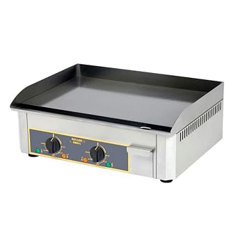 Equipex PSSE-600 23 Electric Griddle with Thermostatic Controls and Two Zone Steel Plate, Stainless Steel, 208/240v, NSF