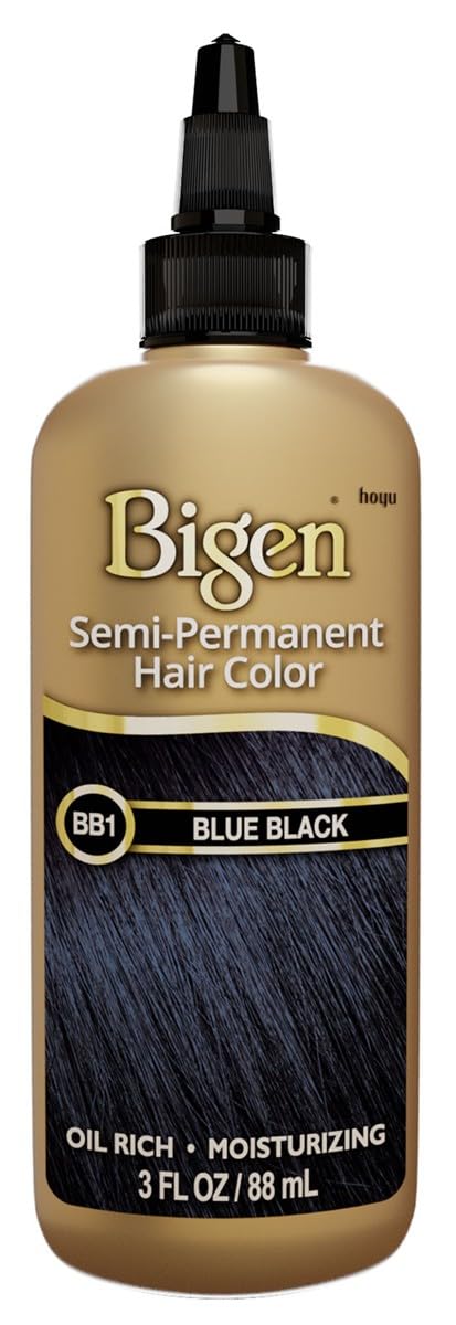 Amazon.com : Bigen Semi-Permanent Haircolor #Bb1 Blue Black 3