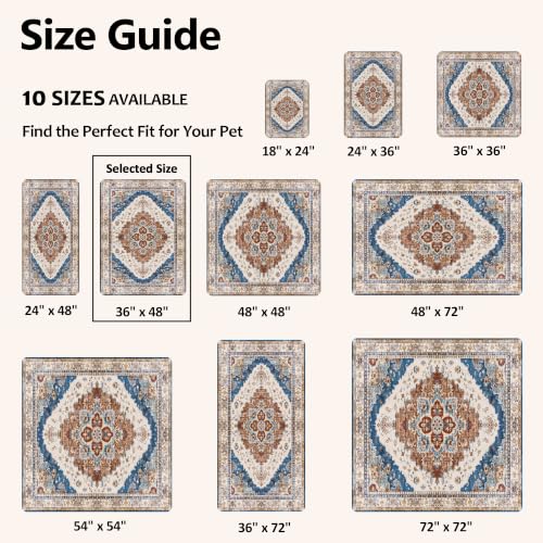 Image of Washable Pee Pads for Dogs, Reusable Puppy Potty Training Pads, Ultra-Absorbent Thick Waterproof Leak-Proof Non-Slip Pads & Mat for Crate, Playpen, Floor, Whelping & Housebreaking , 2 Pack 36 inchx48 inch