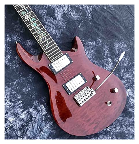AMINIY Guitare électrique Costume Pleine Maigre col en Acajou Panneau Jazz érable flambé Guitare électrique (Color… - Les Beatles, Paul McCartney, John Lennon, RIngo Starr, George Harrison AMINIY Guitare électrique Costume Pleine Maigre col en Acajou Panneau Jazz érable flambé Guitare électrique (Color… – Image 4