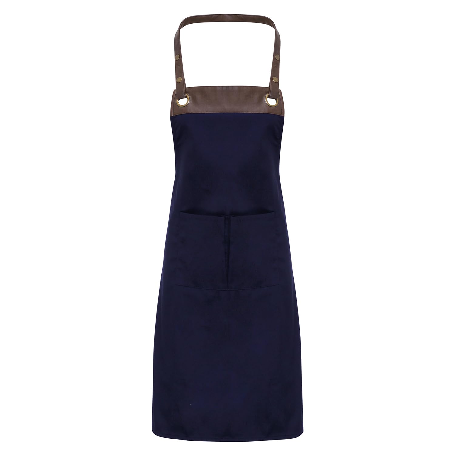 Premier Unisex Adult Espresso Full Apron (One Size) (Navy/Brown)