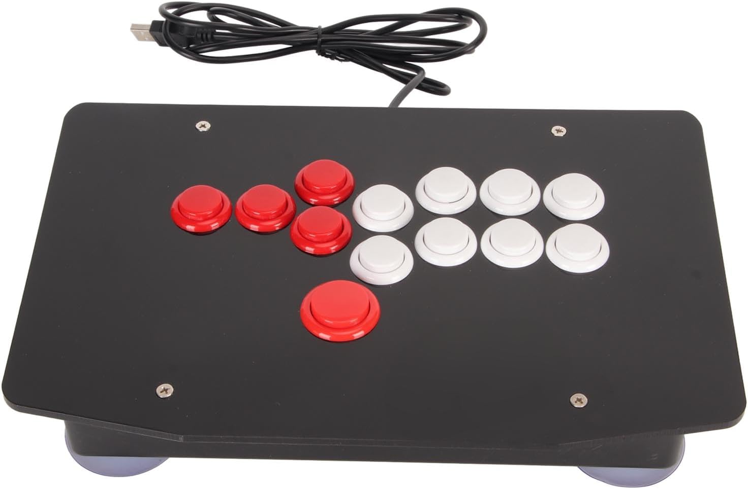 Gugxiom Fight Stick with USB, 5 Directional Keys and 8 Large Function Buttons, Game Fighting Stick for PC, Steam Deck, Android Devices