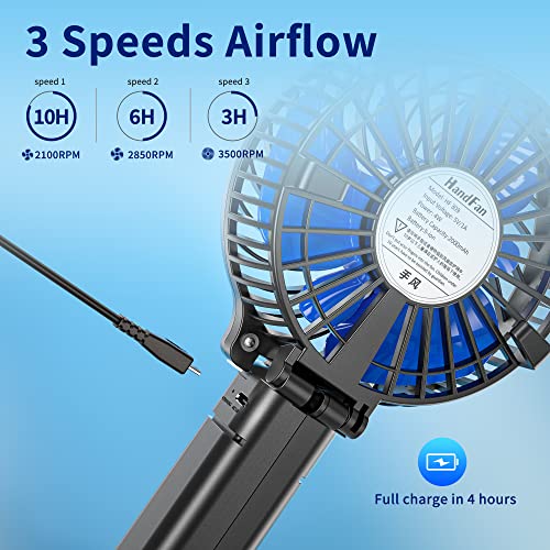 Handfanportablehandheldfanminipersonalfanbatteryoperatedcoolingrechargeablefan180foldablesmallhandfanusbpoweredforhomeofficeoutdoorhikingtravelstrollerblackblue Urban Country Home Decor Handfan portable handheld fan mini personal fan battery operated cooling rechargeable fan 180 foldable small hand fan usb powered for home office outdoor hiking travel strollerblackblue urban country home decor