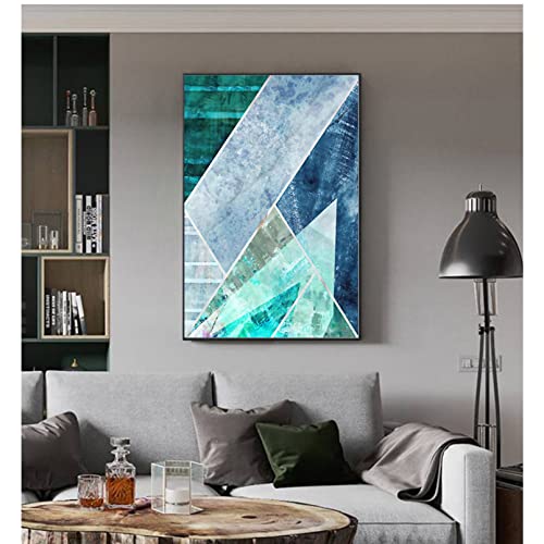 Peinture murale nordique et tableau décoration murale pour salon ou chambre moderne