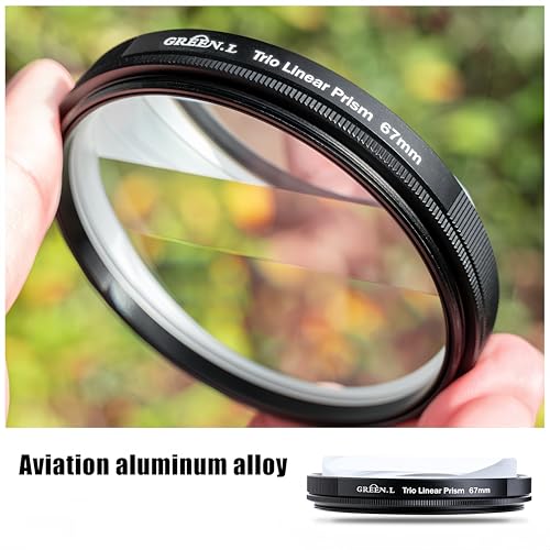 GREEN.L 82mm Motion Blur & Ghost Effect Filter — 360° Rotatable Bilateral Prism for Creative Photos & Videos, Premium Optical Glass with Case & Cloth - Thumbnail 5