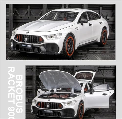 Image of VARIYA ENTERPRISE Exclusive Alloy Metal Pull Back Die-Cast Car Diecast Metal Pullback Toy Car with Openable 6 Doors,Light Music Boys Gifts Toys (1:24 Brabus 900-Multicolor)