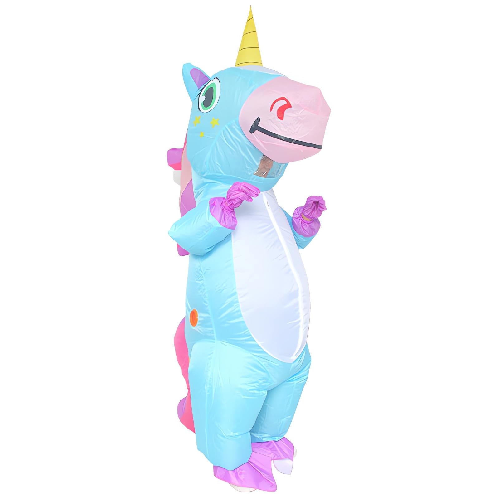 SHMIZZ Costume Gonfiabile Unicorn Adulti, Costumi Gonfiabili Unicorno Divertente Cosplay Costume Gonfiabile per Feste Blow up Costume di Halloween Festa di Carnevale