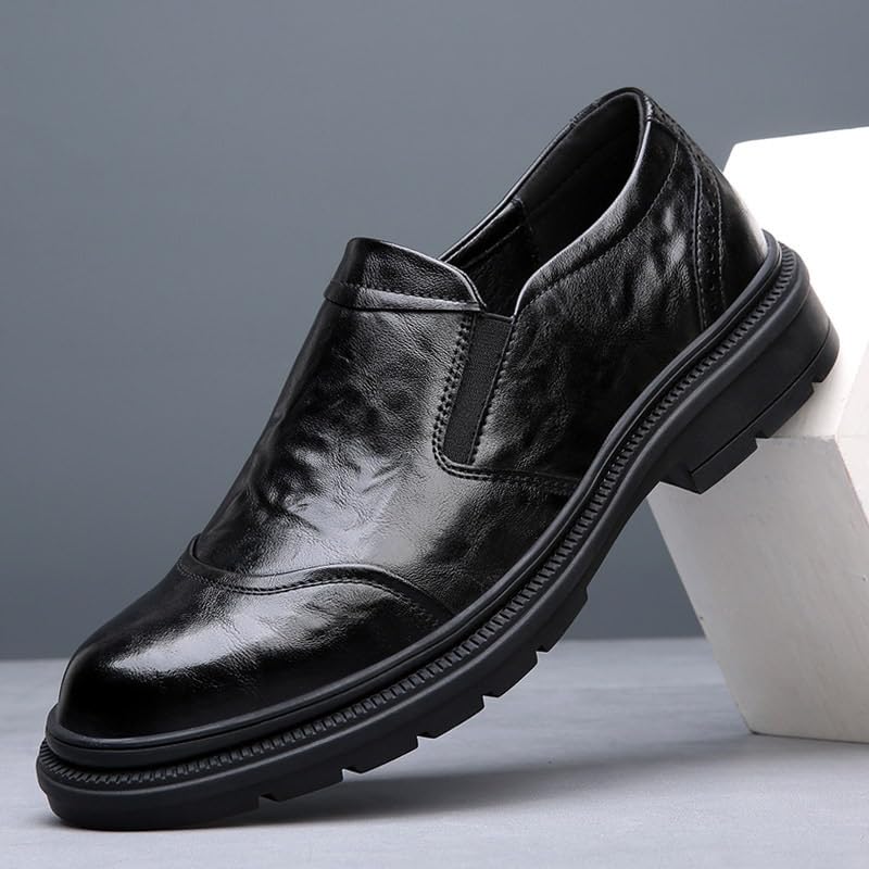 Men's Business Casual Oxford Shoes Slip-On Lightweight Classic Walking Comfortable Dress Loafers3