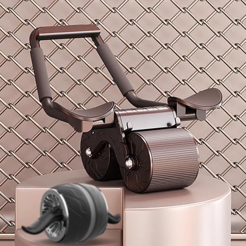 YRTUOP Rueda Abdominal,Equipo Silencioso con Rebote Automático - Rodillo de Entrenamiento Abdominal - para Principiantes Hombres Mujeres en Hogar Gimnasio Viaje - imagen 2