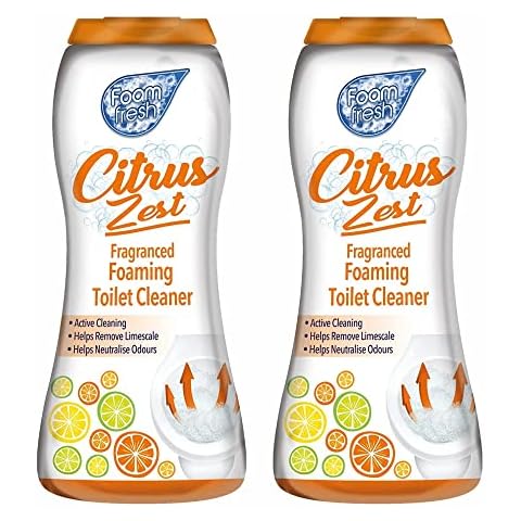 Citrus Zest Foaming Toilet Cleaner Powder Cover