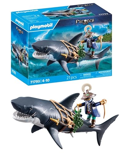 PLAYMOBIL | Pirates | Peligro con el tiburón Gigante | Juguete