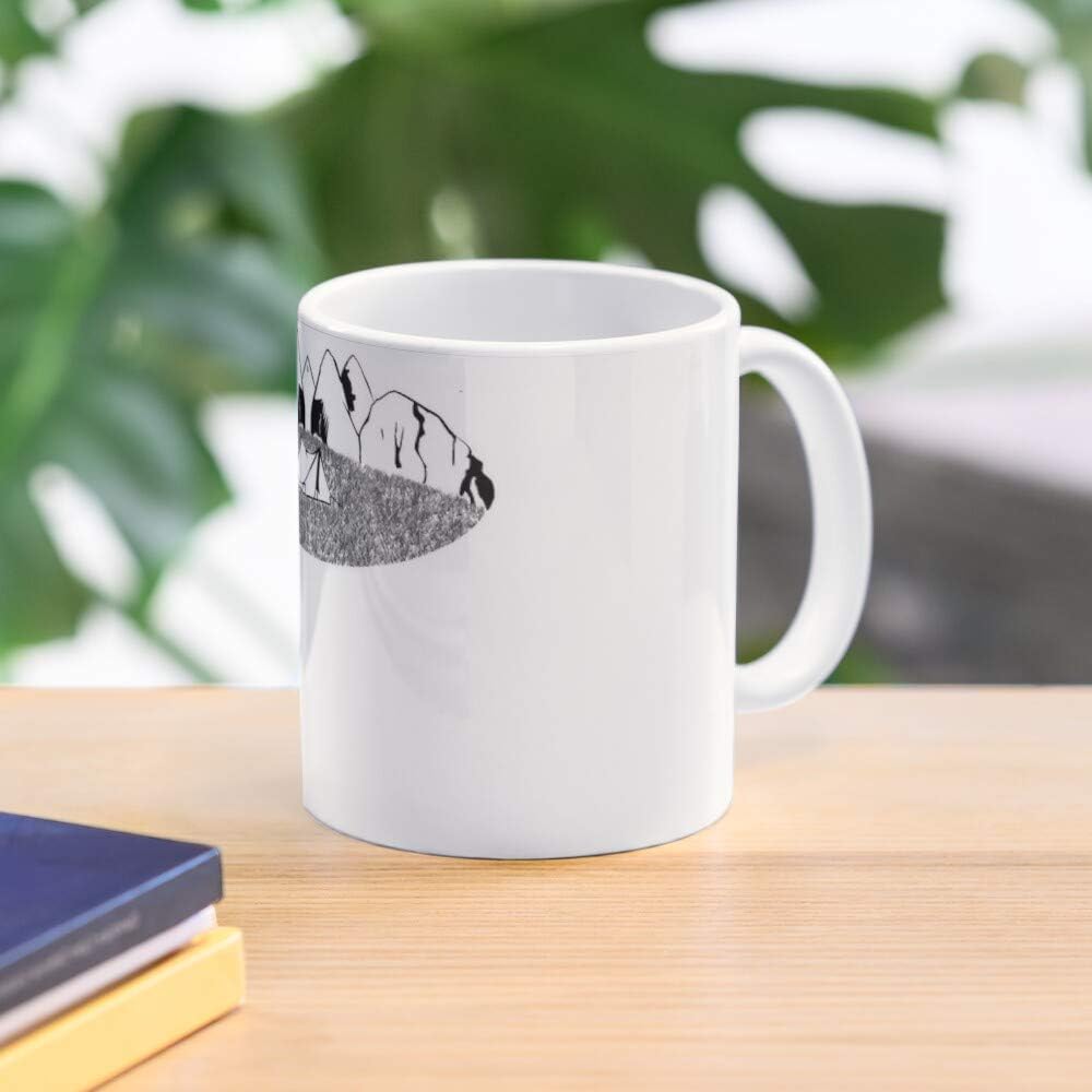 Hiking Walking Mother Campfire Yogi Fishing Camping Outdoor Meilleur cadeau tasse à café 11 oz