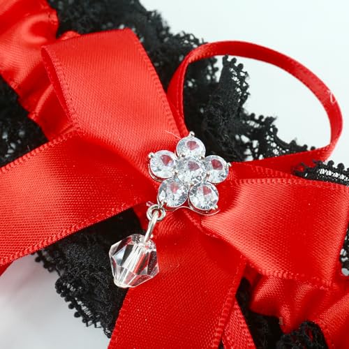 Image of wedding garter set women lace Bridal garter sets including keepsake garter and toss garter
