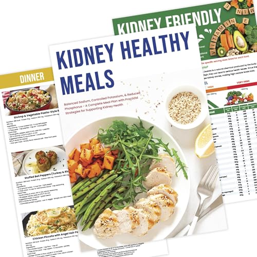 Set 3 Kidney Friendly Food List Chart, Renal Diet Disease
