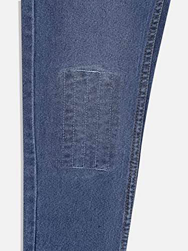 Image of Urbano Juniors Boy's Blue Slim Fit Washed Denim Jeans Stretch
