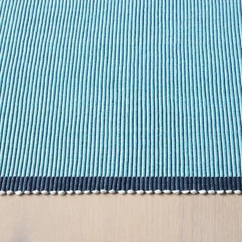 Kate Spade New York Garden Party Reversible 100% Cotton Placemats 4-Pack Set, Woven Ribbed Design, Blue/Navy Blue, 14"x19" by Kate Spade New York - Image 5