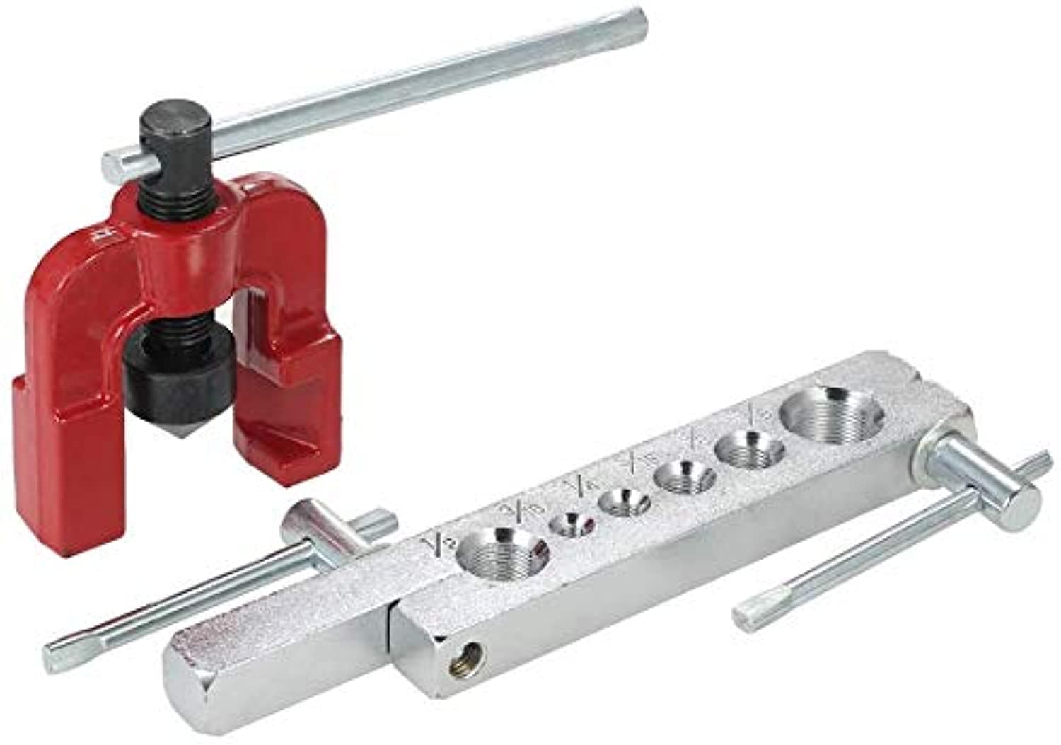 6 Dies Tubing Pipe Flaring Tools Set 3/16-5/8 Air Brake Line Flaring Tubes