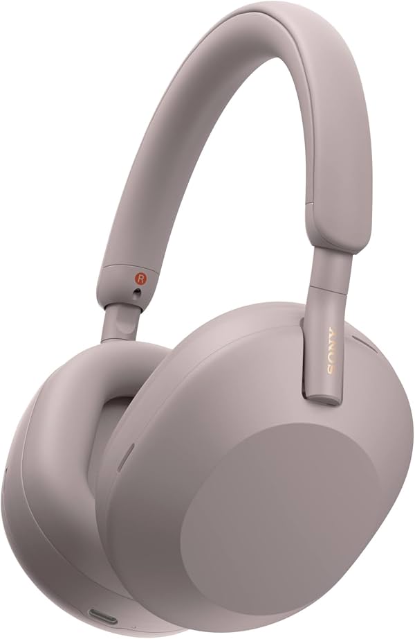 Sony WH-1000XM5 Audífonos inalámbricos con cancelación de ruido - 30 horas de batería - estilo over-ear - optimizados para Alexa y Google Assistant - micrófono integrado para llamadas - rosa ahumado