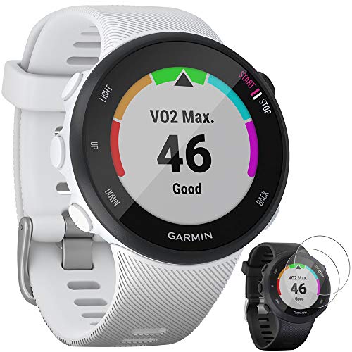 Garmin Forerunner 45S GPS Running Watch 39mm White (0100215600) with