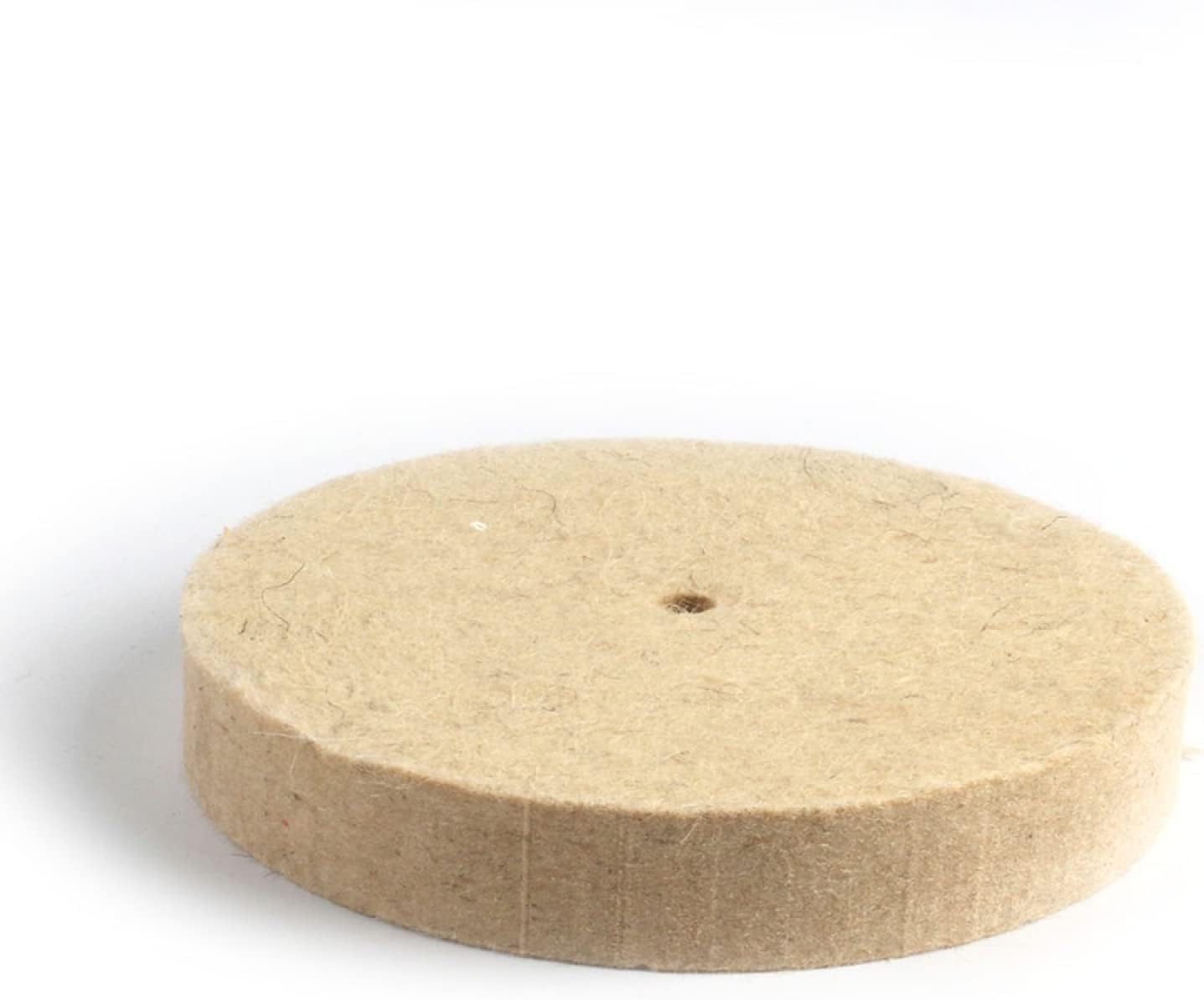 75mm-250mm Wool Felt Polishing Polishing Round Wheel Polisher Abrasive Disc for Wood Metal Polishing Durable Drill Wheels, 200x25x10mm