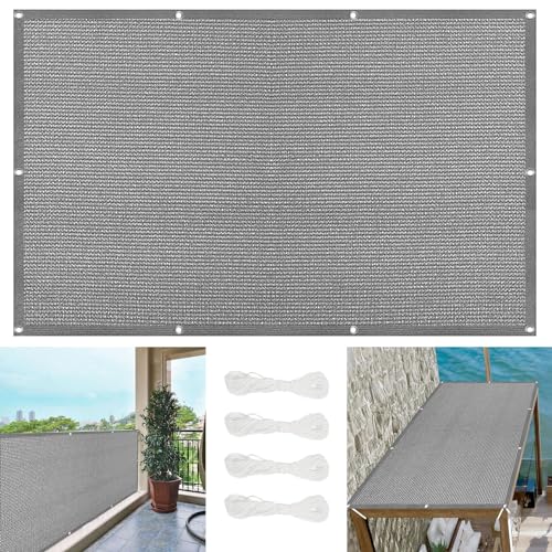 Voile d'ombrage anti-UV avec oeillets bâche perméable pour terrasse