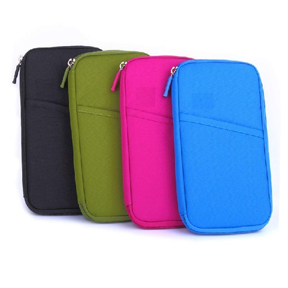 Travel Document Organizer Wallet with Passport Holder, Card Slots, Ticket & Cash Storage, Multi Pocket Zipper Travel Pouch for Passport, ID Cards, Boarding Pass, Currency 1 pcs-image-13