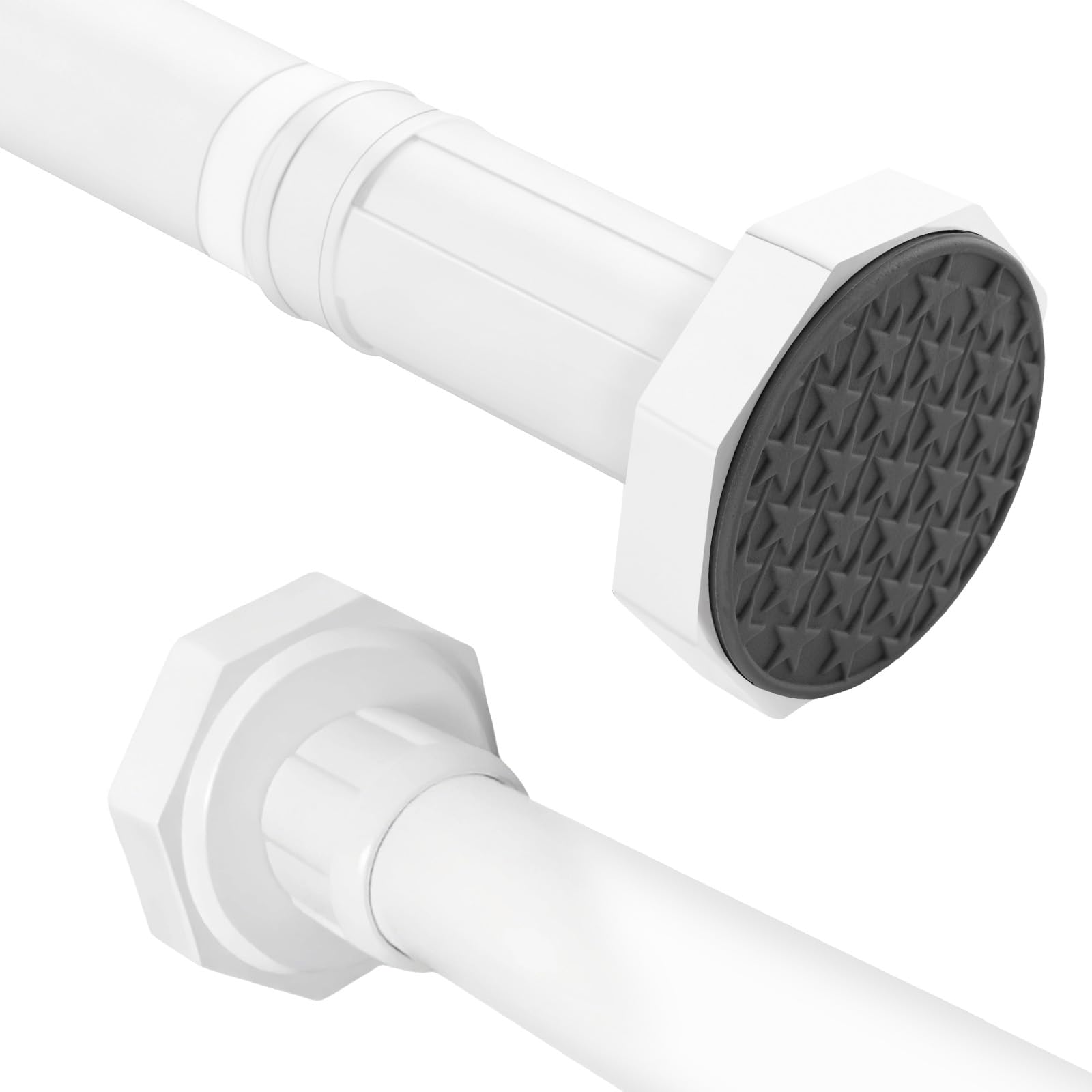 DEWEL Verstellbare Teleskopstange 130-230CM Gardinenstange o