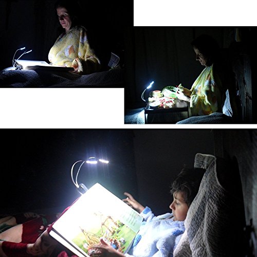 Gaosa lampada da lettura a clip ricaricabile