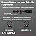 ACUMETA Scope Rings, 25.4mm Tube Scope Rings Bastion with 1.0