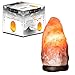 WhiteSwade 7 Inch Pink Himalayan Salt Lamp with UL CERTIFIED Dimmer Switch. Neem Wood Base and 15W Bulb, 6 ft Cord. Rock Crystal Naturally Hand Crafted. Air Ionizer and Purifier