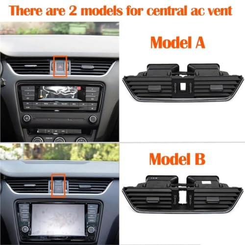 Grille de ventilation centrale pour Skoda Octavia de 2015 à 2021 - 3