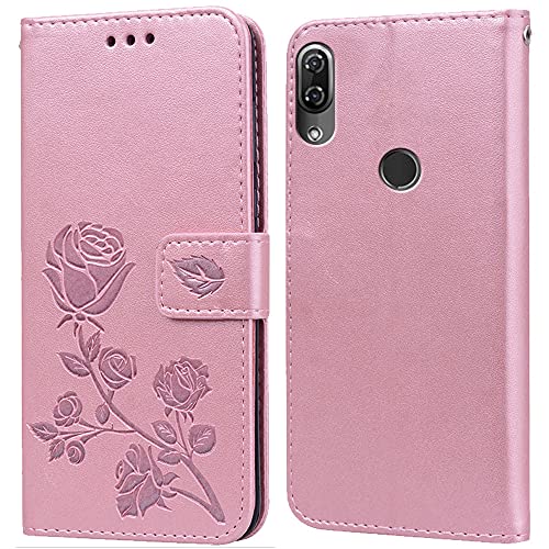 Cover per Wiko View 2 Pro Custodia,Carta Fessura,Supporto Stand,Silicone TPU,Flip Protettiva Case per Wiko View 2 Pro