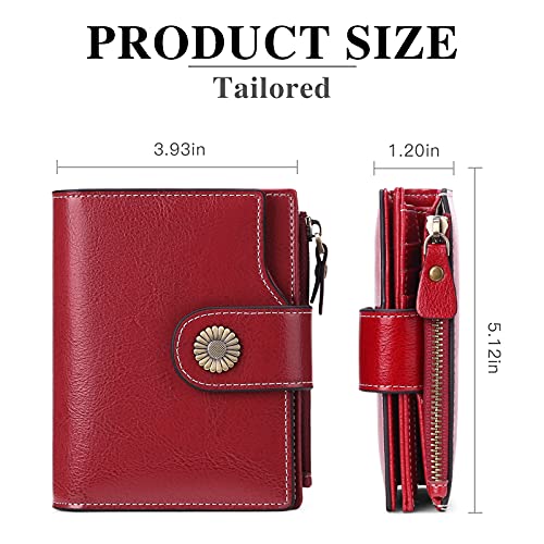 FALAN MULE Small Wallet for Women Leather Bifold Compact Small Womens Wallet with RFID Blocking - Image 3