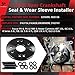 SPORDA Front & Rear Crankshaft Seal Remover & Installer with Wear Sleeve Installer Tool Set,fits for Cummins 3.9L 5.9L 6.7L 1989-2016,Replace 3824500,ST-224C,3824078,3824498,3164660 (1 Set)